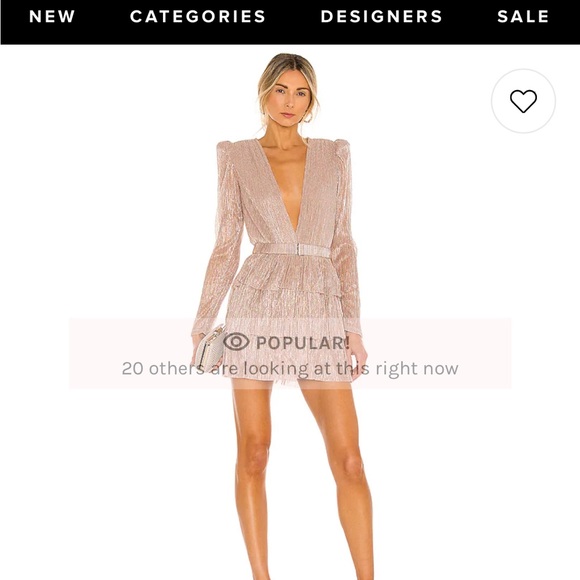 neutral shimmer dress - Picture 4 of 4